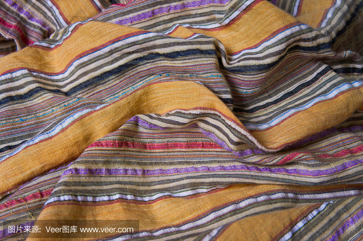 印度传统条纹织物